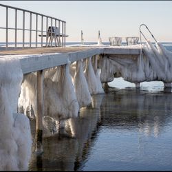 Ice on the bridge